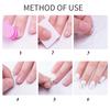 24pcs sheet Waterproof Double Sided Fake Nail Glue Sticker Transparent Gel Nail Tape