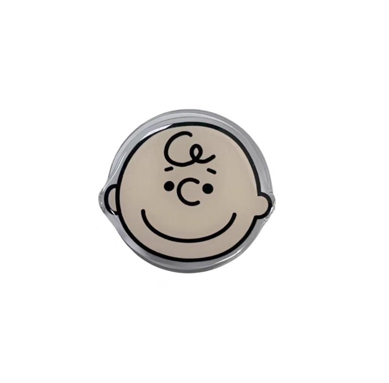 Funny cartoon Snoopy Charlie Magsafe Wireless Charge Case For Samsung S23 S22 S24 S25 Ultra Plus Cute Snoopy Magnetic Holder