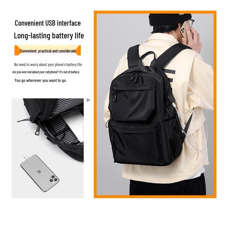 Plecak męski Tongchao dla studentów: Duża pojemność, Idealny do szkoły średniej, na studia, w podróż i do wypoczynku.