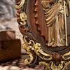 Vintage Religious St. Jude Catholic Statue, Patron Saint of Troubled Times and Evil Wall Hanging Decor