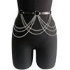 Women Fashion Pu Leather Belt  Street Style Adjustable Garter Belt Cool Punk Gothic Exotic With Leg Jeans Decorative Accessory