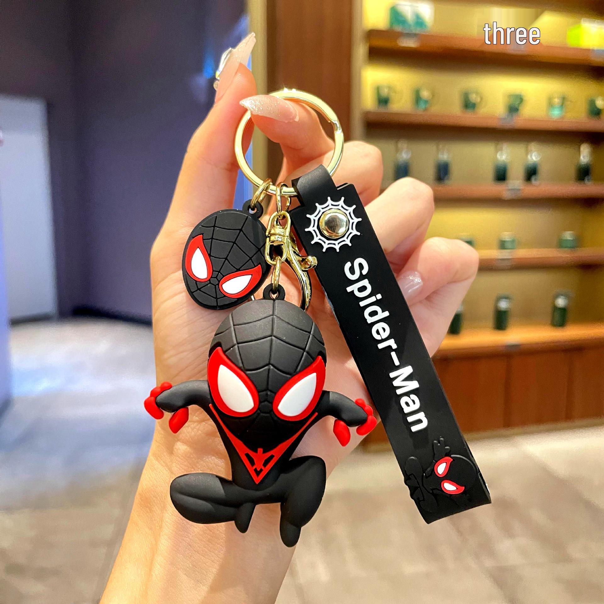 

Marvel Spider-Man Cartoon Keychain Pendant - Small Backpack and Car Charm, Festival Gift