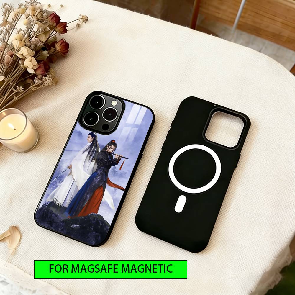 The Untamed Wang Yibo XiaoZhan Phone Case For iPhone17,16,15,14,13,12,11 Plus,Pro Magnetic For Magsafe Wireless Charging