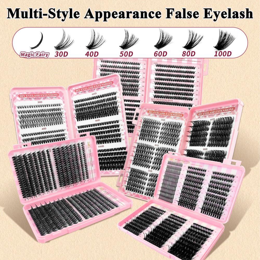 9-16mm Länge Künstliche Wimpern 3D Volumen DIY Wimpernverlängerungs-Set Falsche Wimpern Körperpflege
