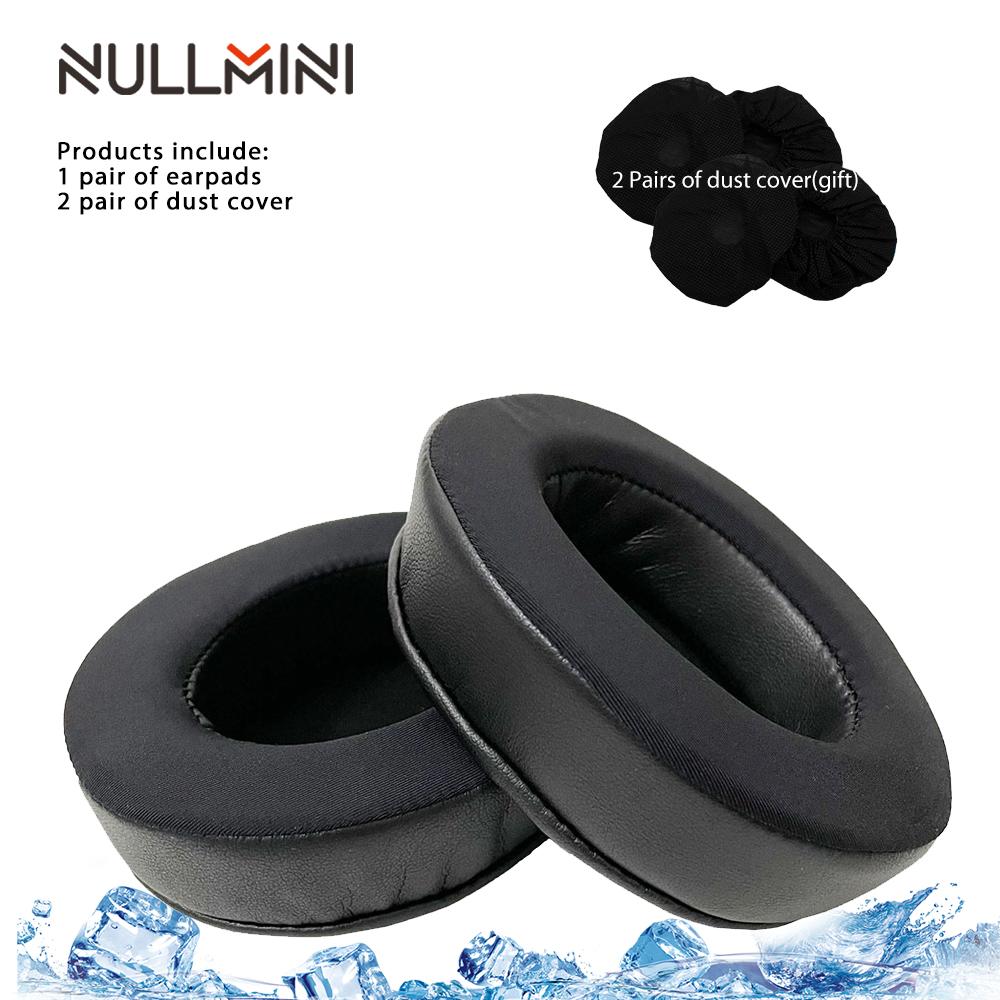 NullMini Replacement Earpads for Cowin E8 Headphones Leather Velvet Velour Sleeve Earphone Cooling Gel Earmuff