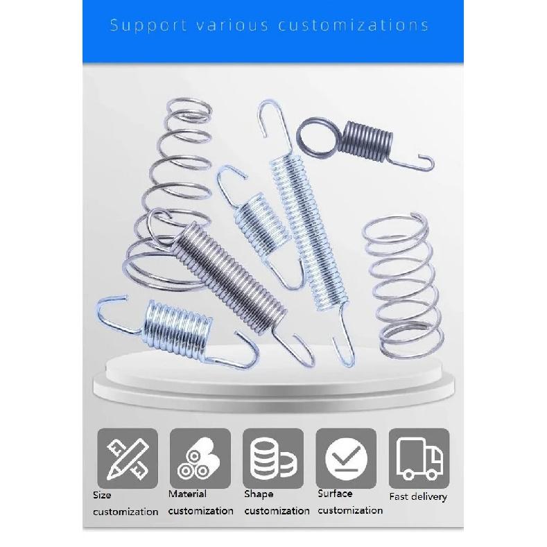 304 stainless steel pull spring double loop closed hook Stretch spring,Wire Dia0.6/0.7mm,OuterDia5/6/7/8mm,Length15-300mm.