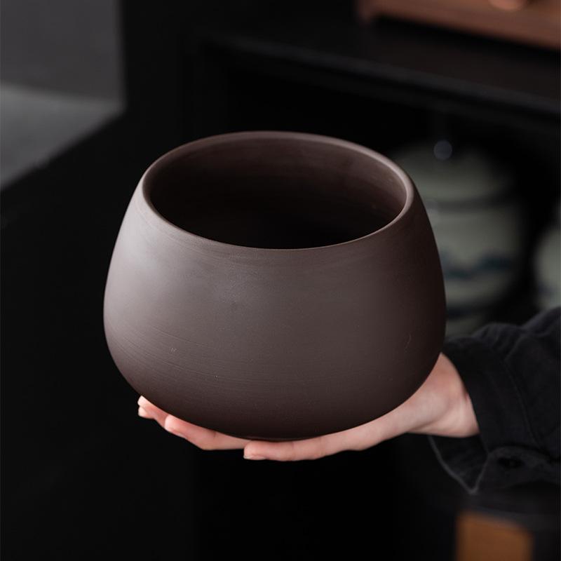 Purple Sand Tea Washing Tea Residue Tank Zen Large Extra Large Water Tank Household High-end Retro Tea Set Accessories Jianshui Tea Washing Tank