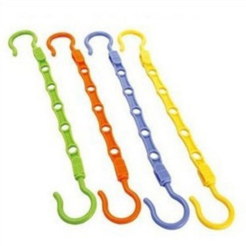 5PCS Creative Multi-functional Device Closet Clothes Hanger Space Saver Hanging Randoom Color