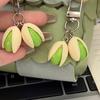 Cute Pistachios Keychain Charm Trendy Pistachios Nut Keychain Versatile Keyrings Charm for Backpacks and Purses