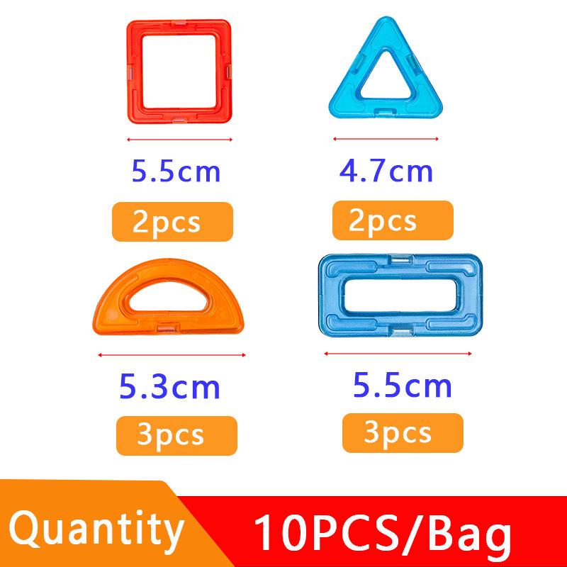Large Educational Magnetic Tiles - Children's Development Toy for Creative Building and Thinking