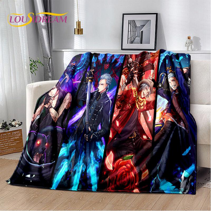 3D D-Devil May Cry DMC Game Gamer Soft Plush Blanket,Flannel Blanket Throw Blanket for Living Room Bedroom Bed Sofa Picnic Cover