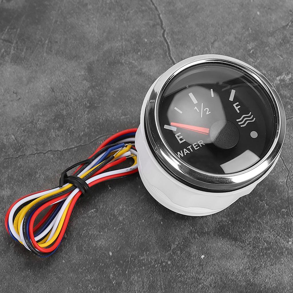52mm/2in Water Gauges 932V Smart Alarm for Marine Boat RV 0190ohm Europn Sensor