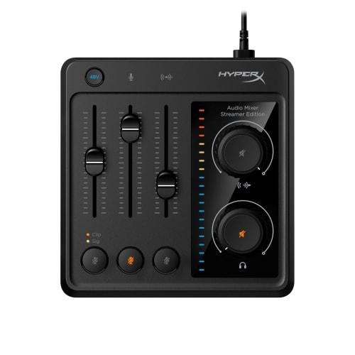 HyperX Audio Mixer Audio Interface, 3-Channel Audio Input, USB Connection, Streaming, 73C12AA