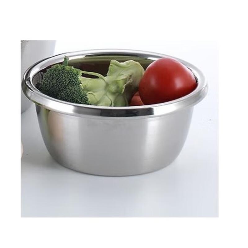 ZISIZ Thickened 201 Stainless Steel Kitchen Basin Set, 30cm (3-Pack)