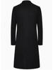 2025 Men's Wool Trench Coat - British Classic, Business Casual, Available in European and American Sizes, Elegant Long Over-the-Knee Design