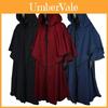 Mantello Medievale con Cappuccio Veste da Mago Costume Cosplay per Adulti con Design a Maniche Lunghe per Halloween Gioco di Ruolo