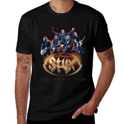2022 Welttournee STYX T-Shirt T-Shirts Baumwolle 100% T-Shirt für Mann 100 Prozent Baumwolle T-Shirt