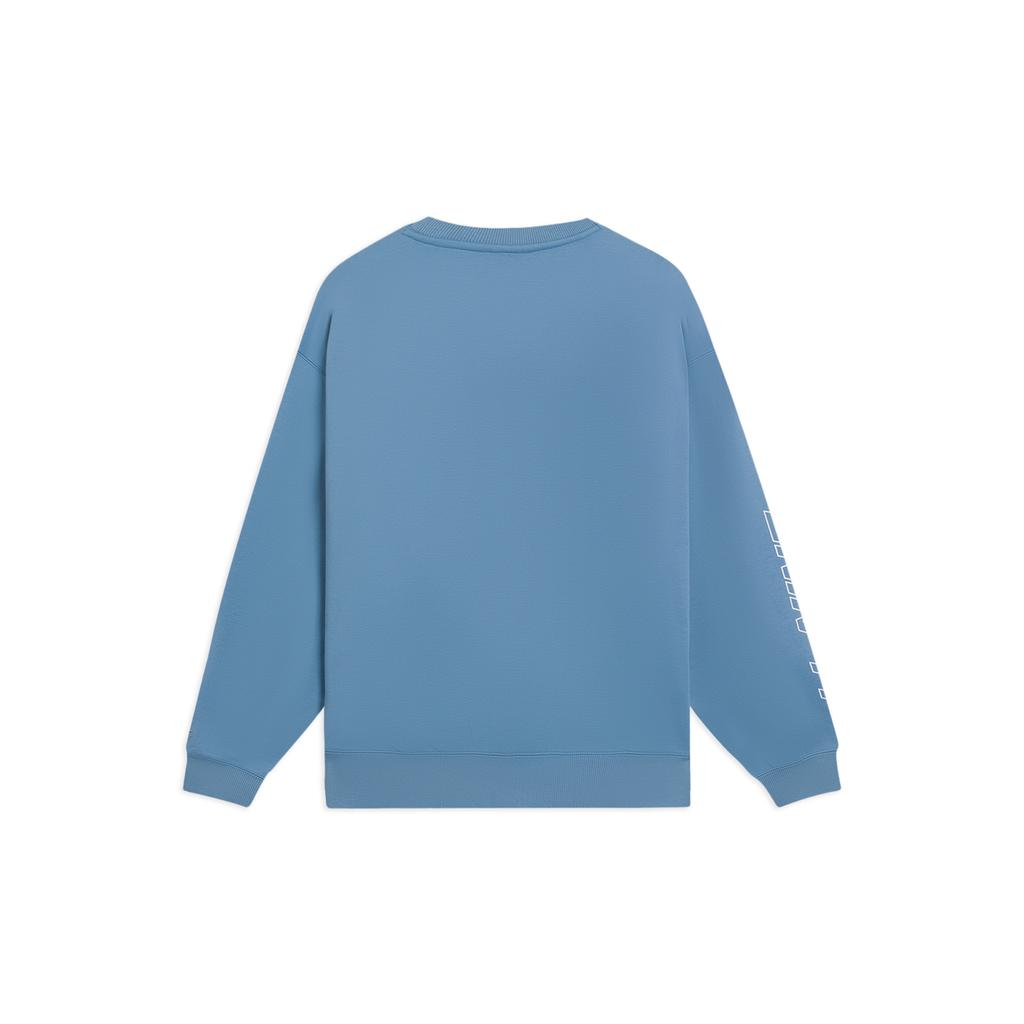 Li Ning Sports Trendy Collection Sweatshirt Unisex Woad Dyed Blue AWDSB23-3