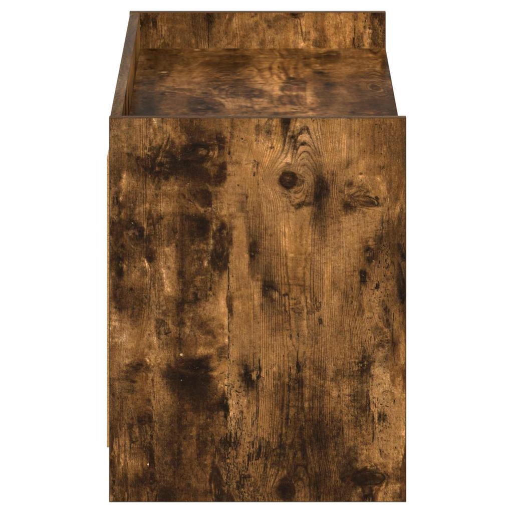 Shoe Cabinet Smoked Oak 100 x 39.5 x 51 cm Engineered Wood