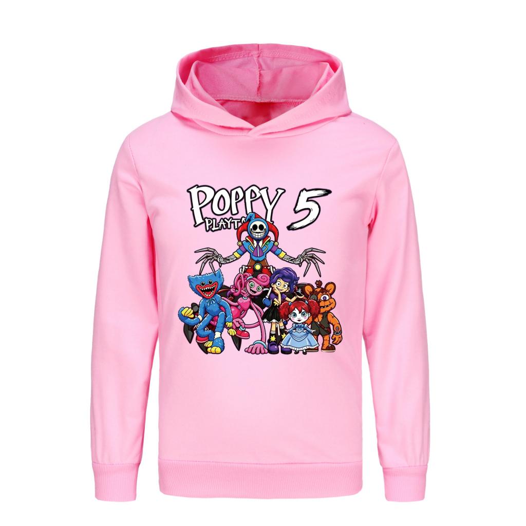 Poppy playtime children's hooded sweatshirt trousers casual sports suit 5707