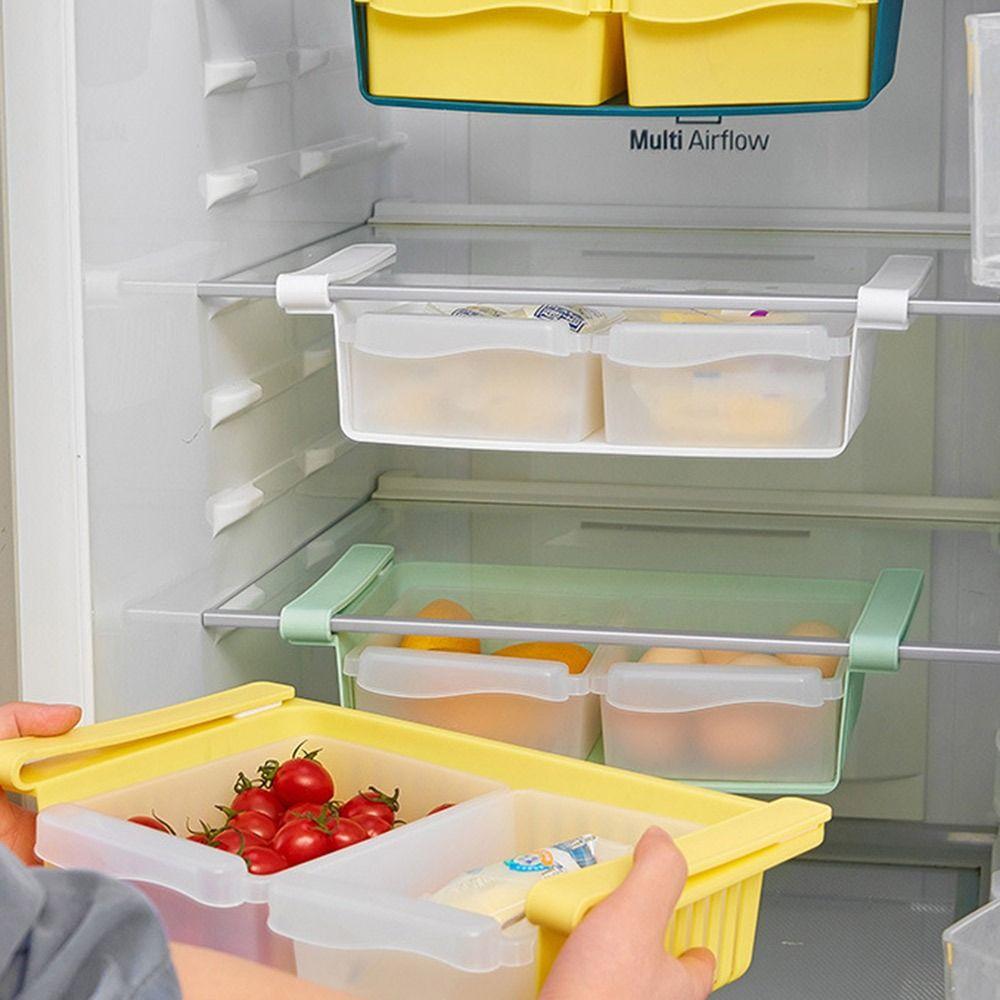 

Пластиковый ящик для хранения, штабелируемая коробка для свежих продуктов, новый прямоугольный ящик для хранения, кухонный органайзер