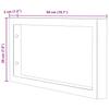 Washbasin Brackets 2 pcs Black Rectangular Steel