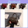 Stylish Retro Small Square Handbag For Women With Luxury Feel In Black Red Brown