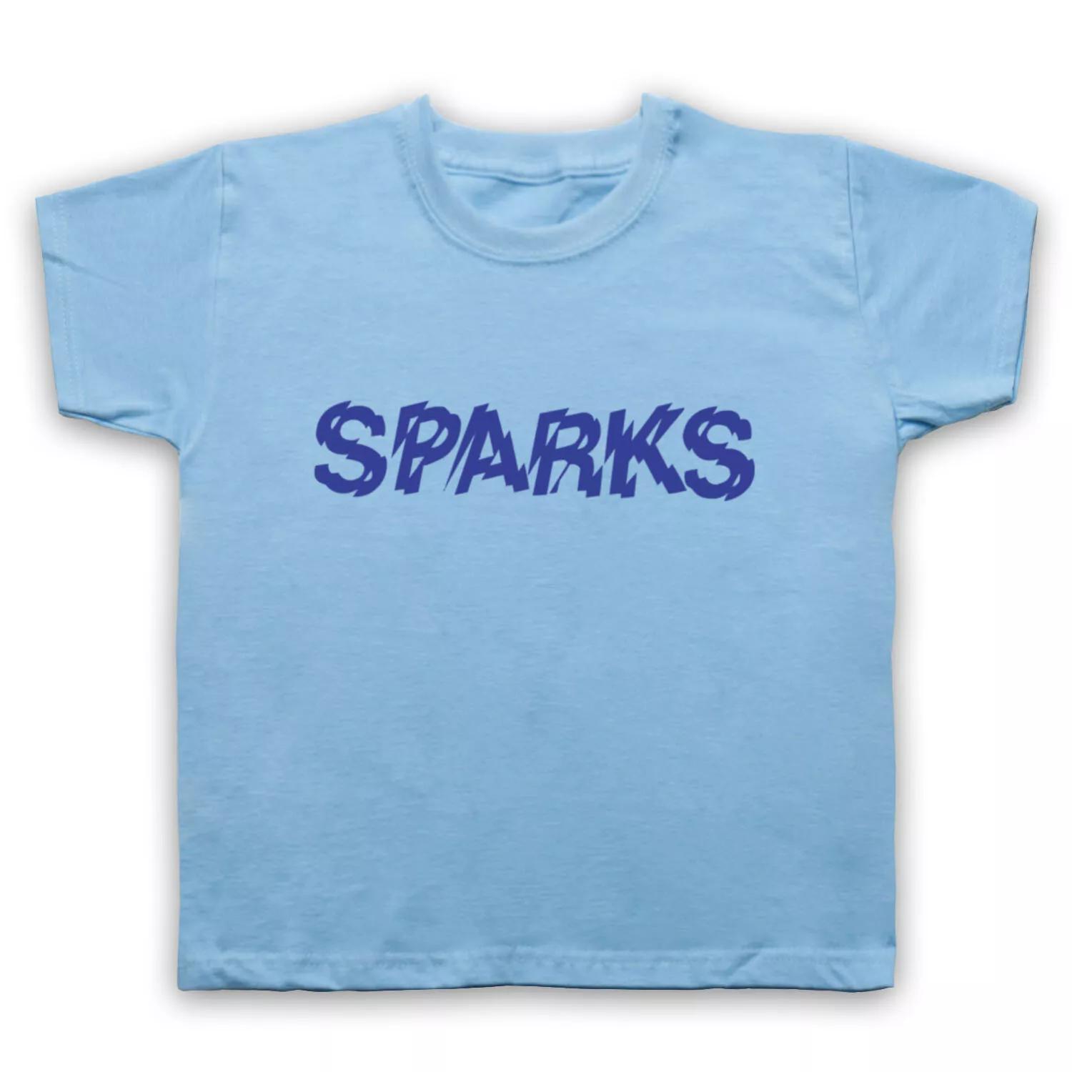 SPARKS UNOFFICIAL RETRO ROCK NEW WAVE LOGO BAND LOGO KIDS CHILDS T-shirt 130