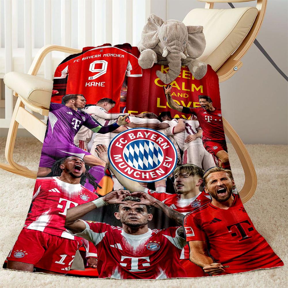 Bayern Munich Blanket Comfortable Suitable for Couch Livingroom Office for All Seasons Modern Suitable for Gifting Relatives and Friends