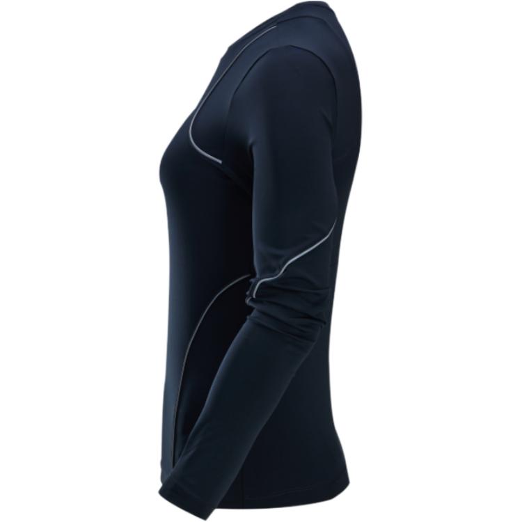 Nike Dri-Fit Running Division Casual Comfortable Versatile Long Sleeve Fitness Top Women tops Black FV6419-010