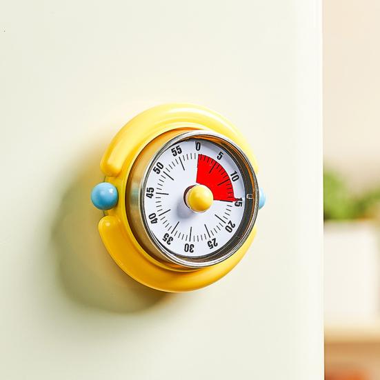 Mechanical Kitchen Timer 60-Minute Countdown Timer Retro Stainless Steel Magnetic Timer for Cooking And Baking