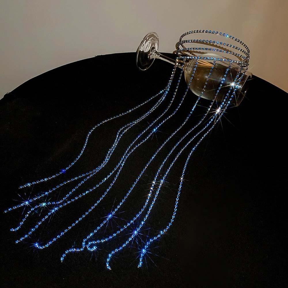 Sweet 4 in 1 Hair Bands with Tassels Elegant Women Hair Hoop Twinkle Hairband  Banquet