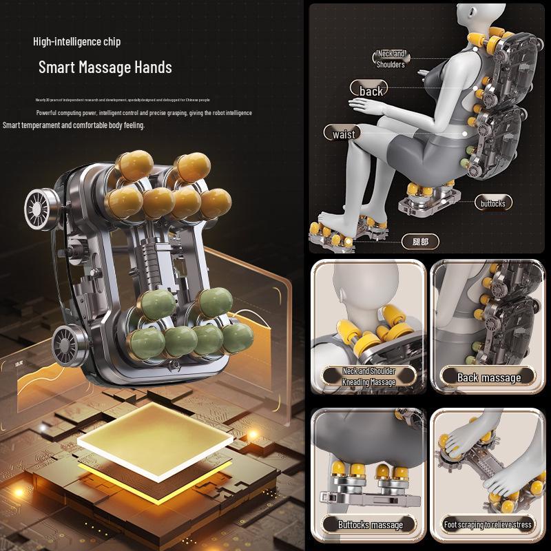 Honglongkang Zero Gravity Intelligent Full-Body Massage Chair with Music Function