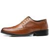 Pantofi Oxford din piele de vițel autentică pantofi rochie brogue pantofi formali clasici de afaceri pentru bărbați