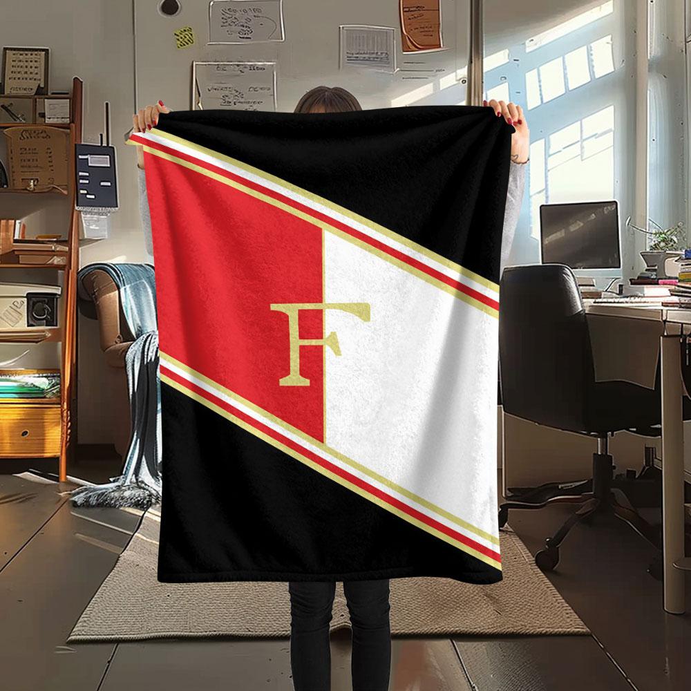 1PC Feyenoord Patterned Flannel Blanket Suitable For All Seasons for Home Decor Warmth and Comfort Gifts Holiday Present