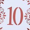 10Pcs/Set Table Numbers 1-10 11-20 Table Number Cards For Weddings Party Banquet