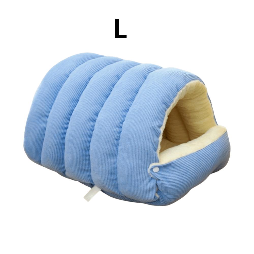 Comfortable Semi Enclosed Cat Bed Warm Windproof Soft Pet Sleeping Bed Washable Removable Pet House Cat Dog
