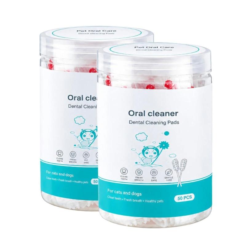 Pet Chew Toothbrush for Kittens and Puppies, Soft Gauze Texture Wipes Food Particles During Routine Dental Care