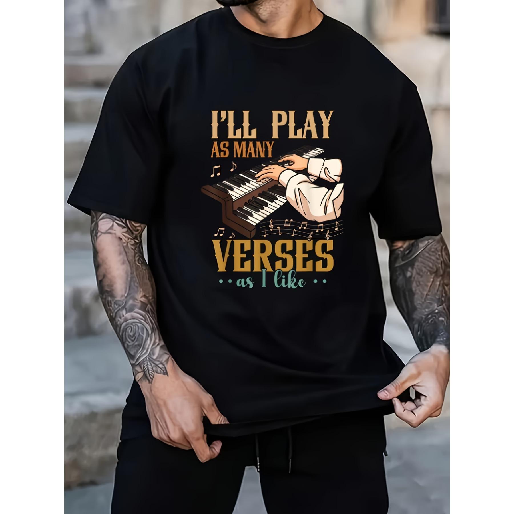 

Men s & Women s Vintage Church Organist T-Shirt - Pipe Organ Musician Design with Musical Notes & Pipe Organ Graphic, Cotton Casual Tee XXL чорний