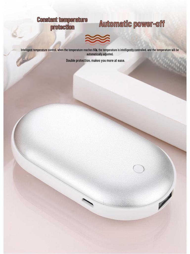 Rechargeable Pebble Hand Warmer and Charger