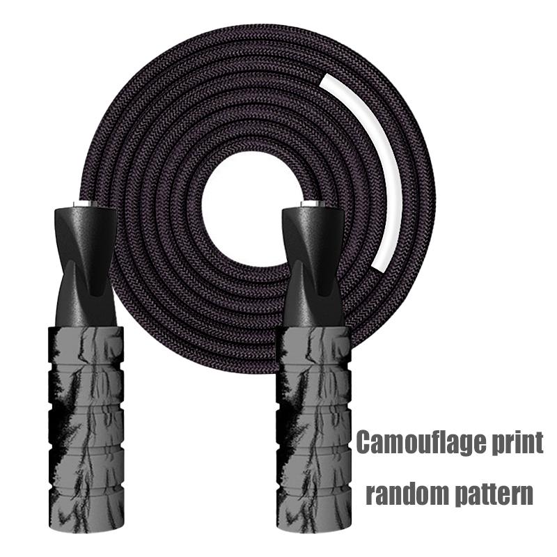 Bold Woven Rope Bearings, Thickened Sponge Handle, Wear-Resistant Competitive, Professional Training, Skipping Rope
