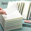 2PCS Transparent Waterproof Sticky Square Self-adhesive Notebook, Suitable for Diary and Book Annotations