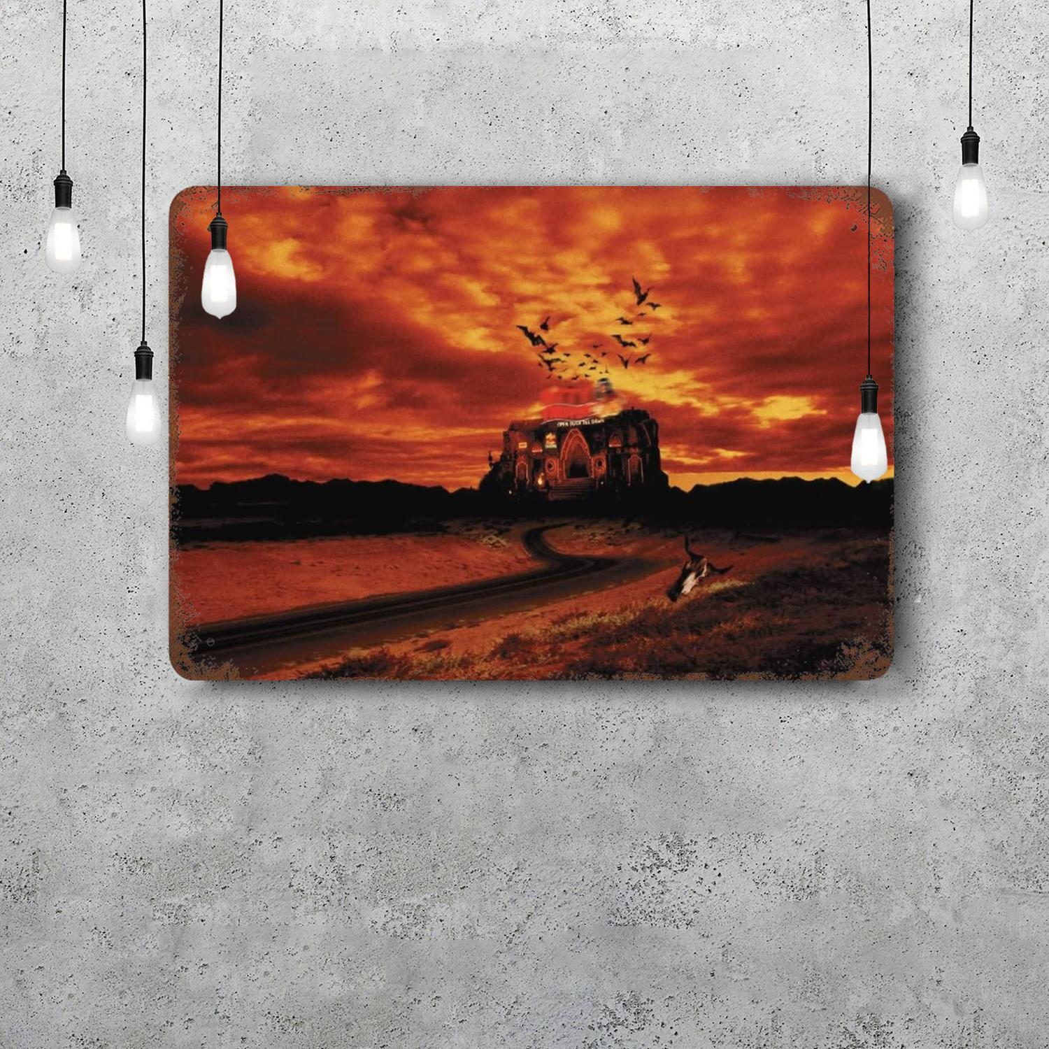 

from dusk till dawn Decor Vintage Metal Signs Tin Signs Captain Poster Decor for Bar Pub Club Man Cave Wall Decoration 20x30cm（7.8x11.8inch）