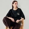 Zhaojun Women's Embroidered Loose Fit Silk T-Shirt
