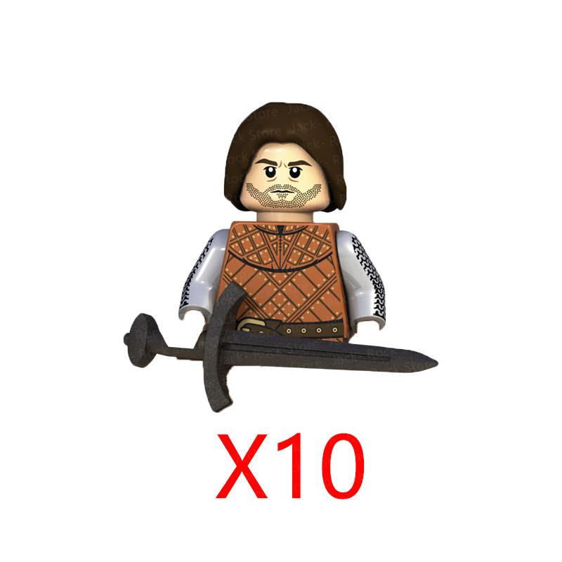 Military Building Blocks Solider Figures Gifts Toys Movie Science Fiction Series Medieval Knight Legion Weapons Shield Flag MOC