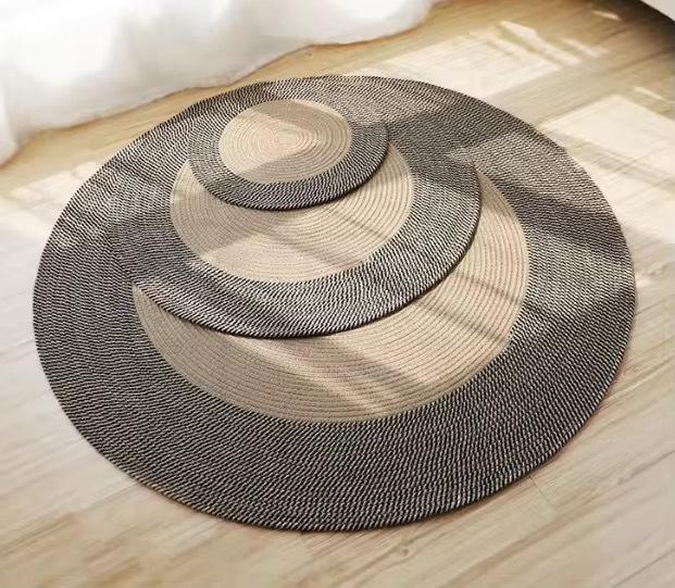 Large Scratching Mat for Indoor Cats Natural Cotton Rope Flat Scratcher Cat Scratch Rug Pad for Wall, Couch, Carpets, Sofas