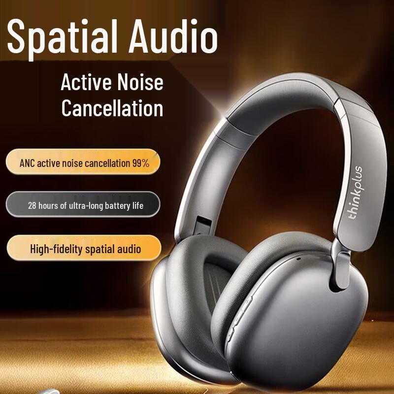 

Lenovo ThinkPlus TH60 ANC Wireless Over-Ear Headphones