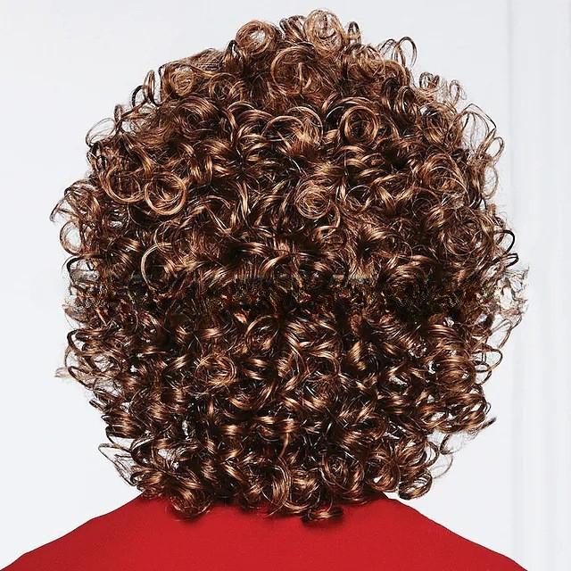 Breton înclinat de culoare mixtă pentru femei, păr scurt și ondulat