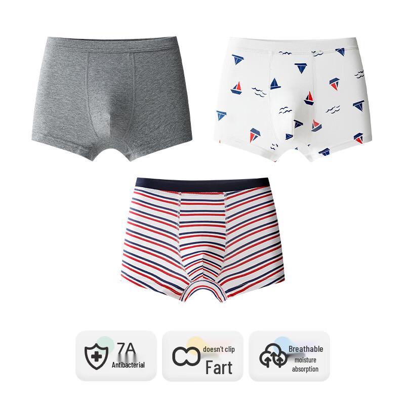 Jungen Baumwolle Antibakterielle Boxershorts 3er-Pack