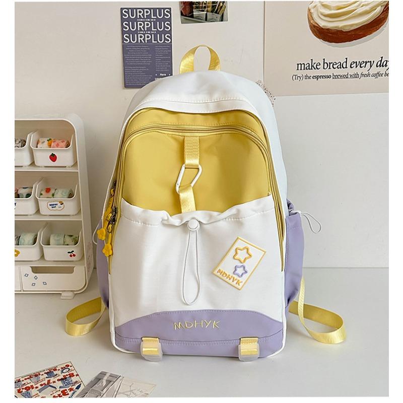 Korean version niche design new simple backpack travel versatile backpack fresh and cute large capacity student bag